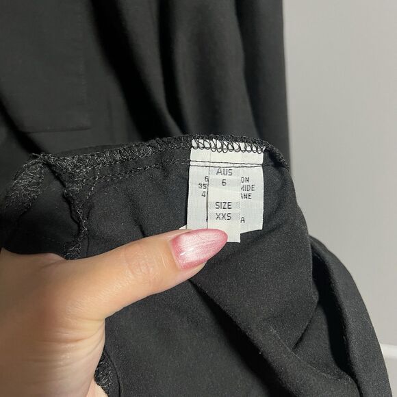 Mela Purdie Women Popover V-Neck Wide Rolled Sleeve Oversize Tunic Black 3XL - Picture 8 of 10